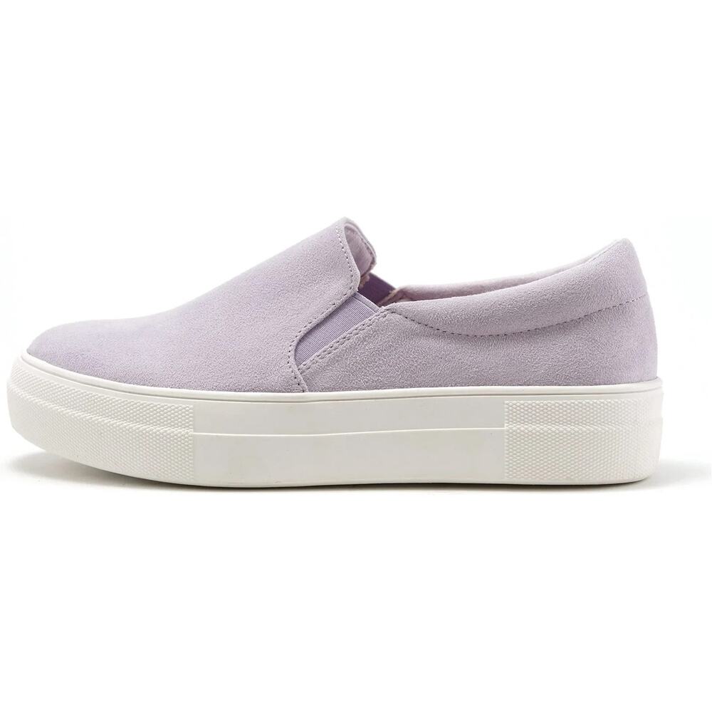 Women’s Platform Slip On Sneakers Lavender Loafers Soda Hike-G Size 6.5 - Picture 2 of 5
